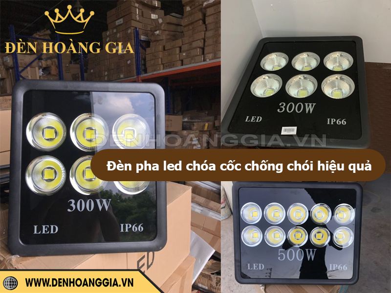 Đèn pha led chóa cốc chống chói