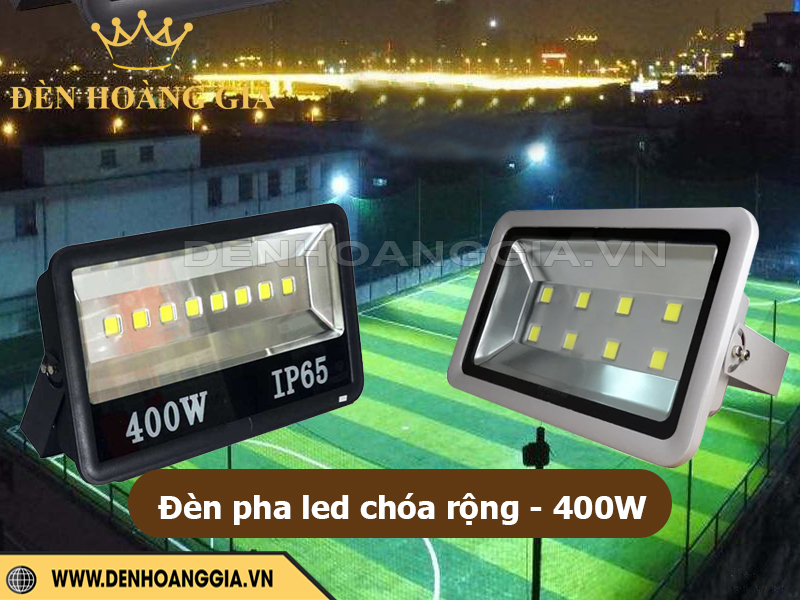 Đèn pha led chóa rộng 400W cho sân bóng đá mini
