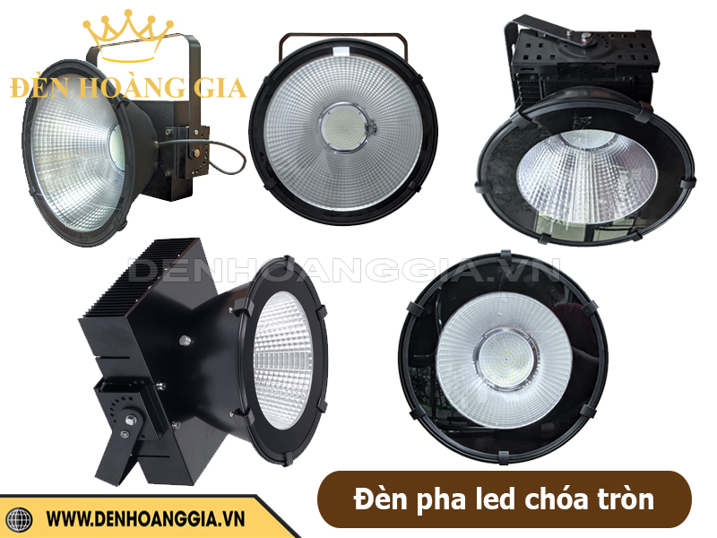 Đèn pha led chóa tròn