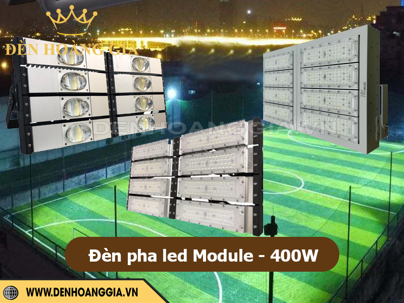 Đèn pha led module 400W cho sân bóng đá mini