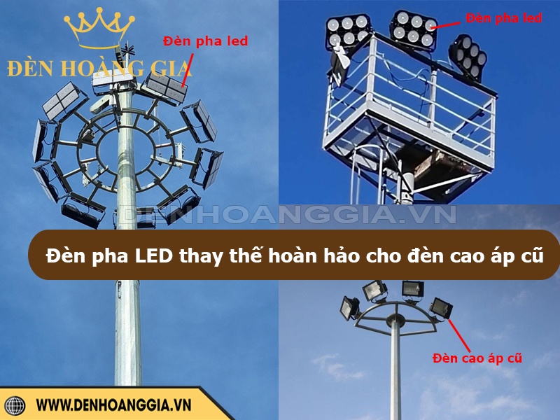 Đèn pha led là lựa chọn hàng đầu thay thế cho đèn cao áp truyền thống