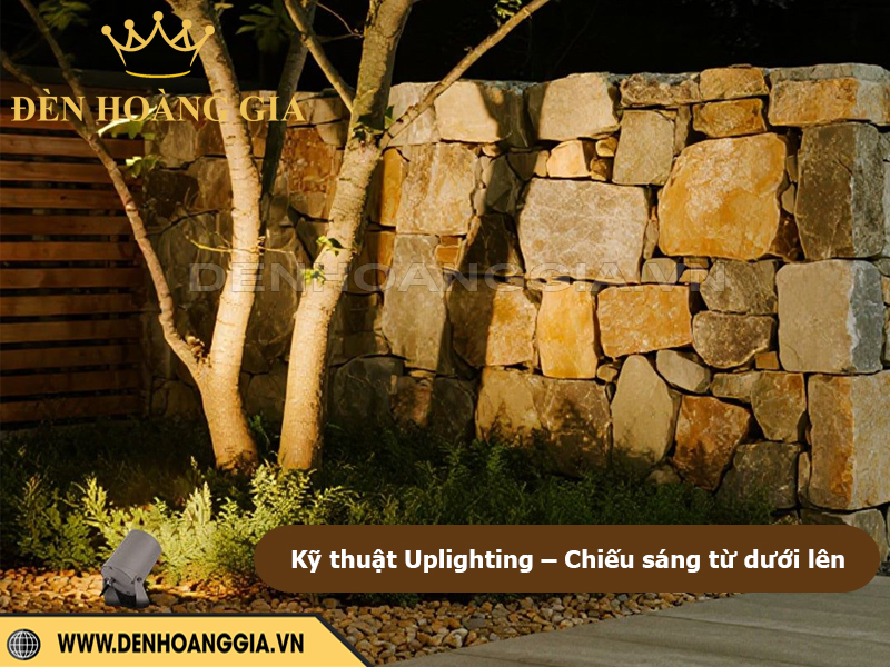 Kỹ thuật Uplighting – Chiếu sáng từ dưới lên