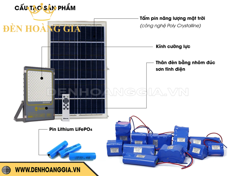 Pin lưu trữ của đèn năng lượng mặt trời