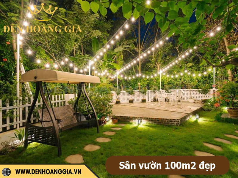 Sân vườn 100m2 đẹp