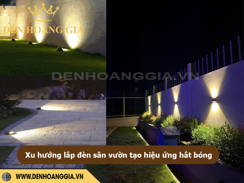 Xu hướng chiếu sáng sân vườn bằng hiệu ứng hắt bóng