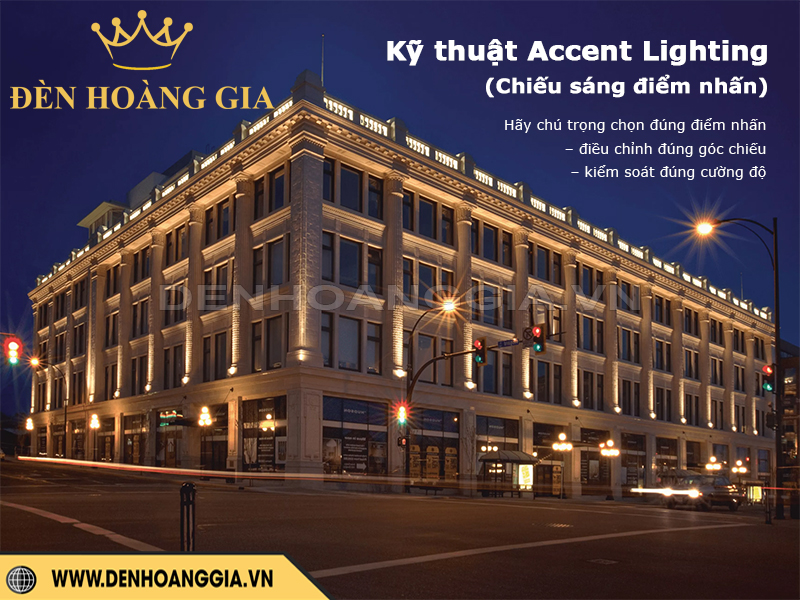 Kỹ thuật Accent Lighting cần chú ý góc chiếu, kiểm soát cường độ sáng