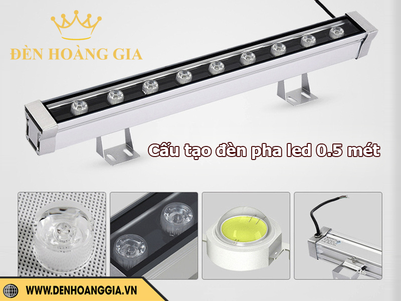 Cấu tạo đèn led thanh 0.5 mét