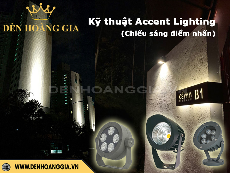 Đèn led spotlight chiếu sáng điểm nhấn