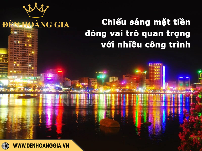 Chiếu sáng mặt tiền tòa nhà đóng vai trò rất quan trọng