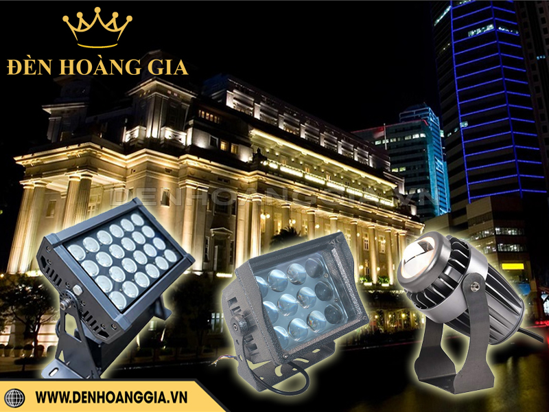 Đèn chiếu mặt tiền và rọi cột