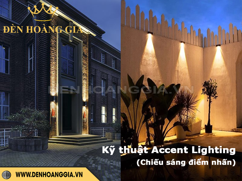 Lắp đèn gắn tường chiếu sáng điểm nhấn