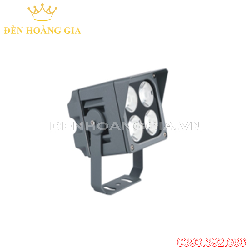 Đèn led rọi cột 12w vuông có mũ