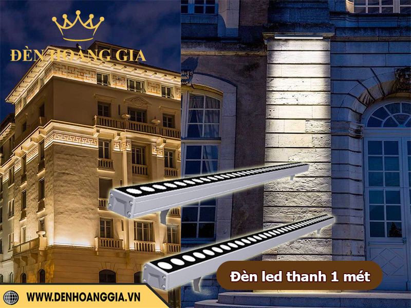 Ứng dụng lắp đèn led thanh 1 mét chiếu hắt vách tường hiệu suất cao