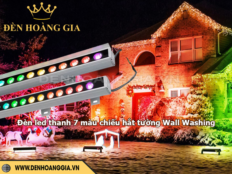 Đèn led thanh 7 màu chiếu hắt Wall Washing