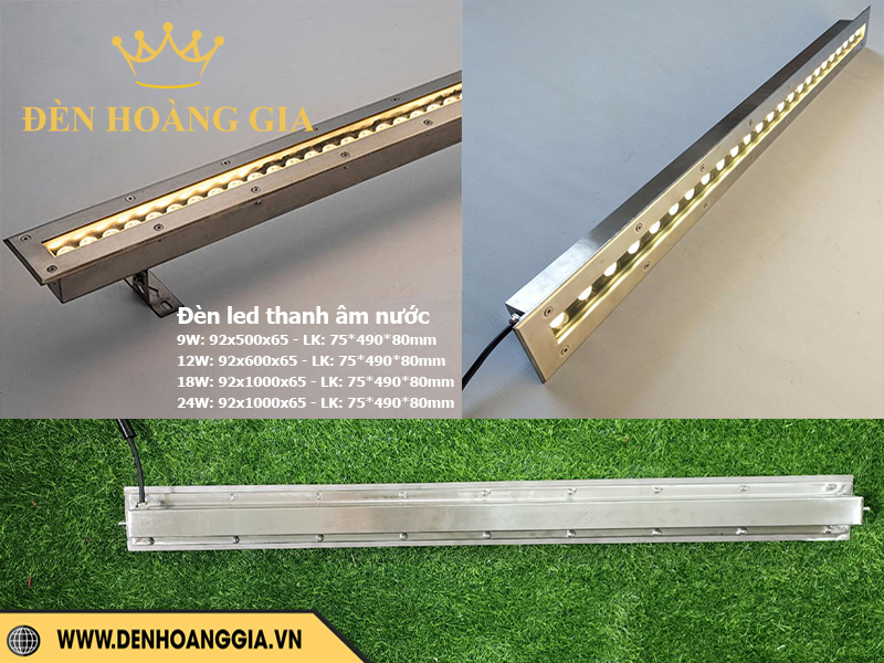 Đèn led thanh âm nước
