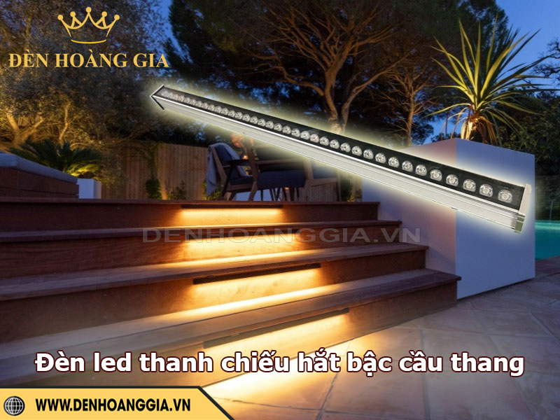 Đèn led thanh chiếu hắt bậc cầu thang