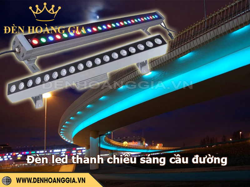 Giải pháp lắp đèn led thanh ngoài trời trong ứng dụng cầu đường
