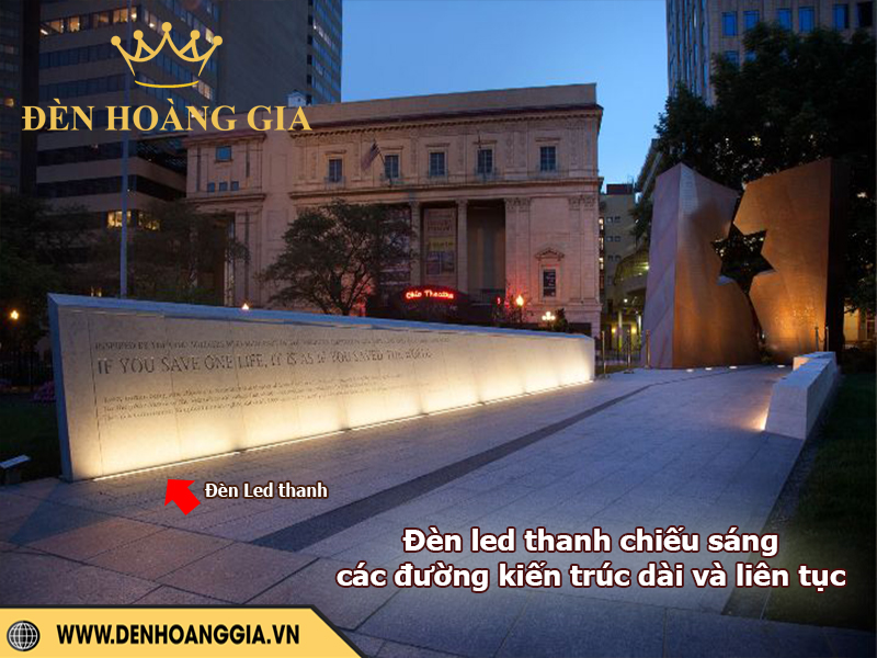 Đèn led thanh chiếu sáng đường kiến trúc dài