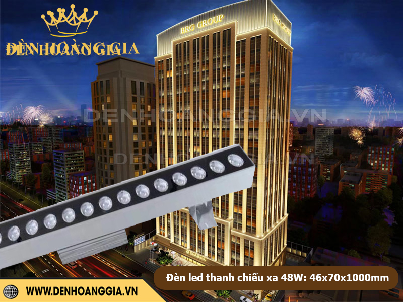 Đèn led thanh chiếu xa 1m 48W