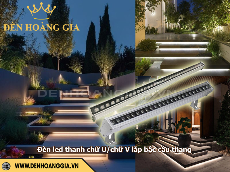 Đèn led thanh chiếu hắt bậc cầu thang