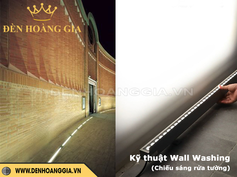 Đèn led thanh lắp chiếu sáng rửa tường