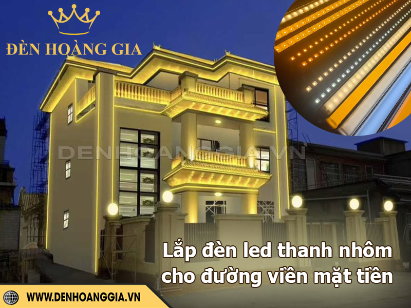 Đèn led thanh chiếu đường viền mặt tiền
