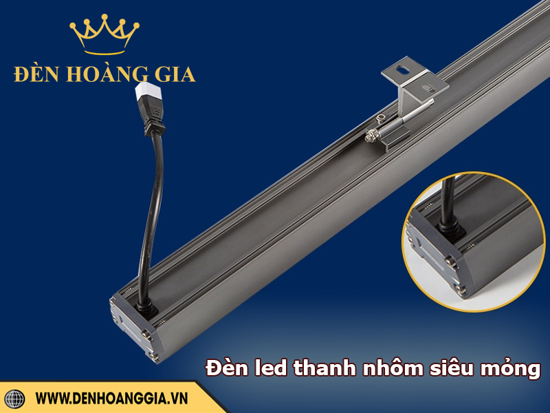 Đèn led thanh nhôm siêu mỏng cấu tạo