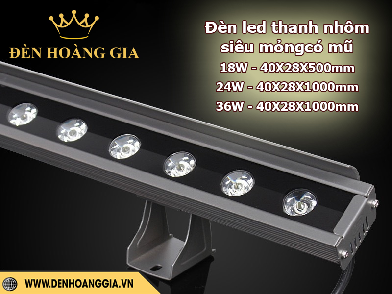 Đèn led thanh siêu mogr có mũ