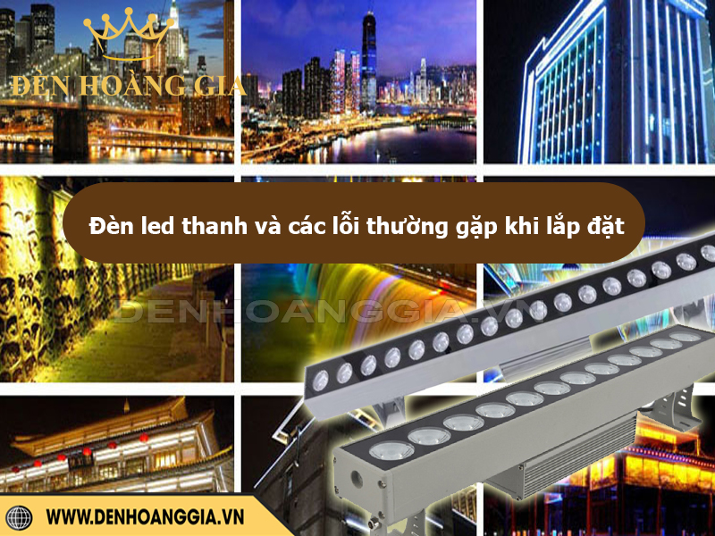 Lỗi thường gặp khi lắp đặt đèn LED thanh ngoài trời và cách khắc phục