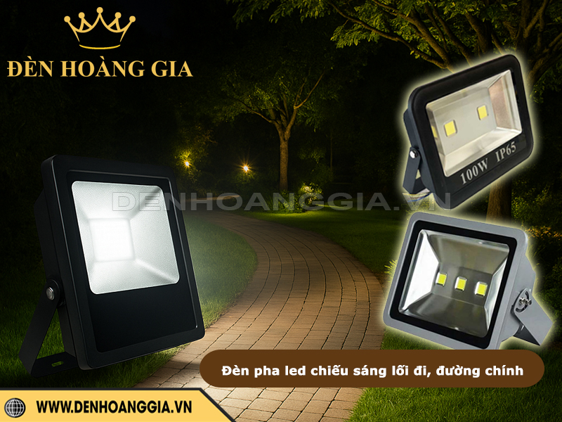 Đèn pha led chiếu sáng lối đi, đường đi chính