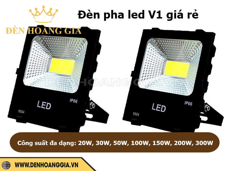 Đèn pha led V1 giá rẻ, Chip Led Epistar, chất lượng ổn định