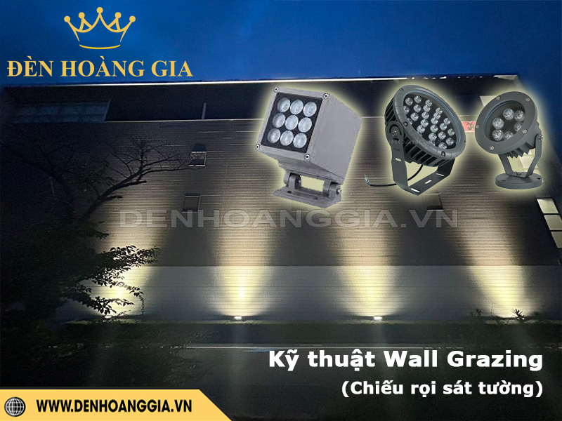 Đèn chiếu điểm Spotlight chiếu rọi sát tường