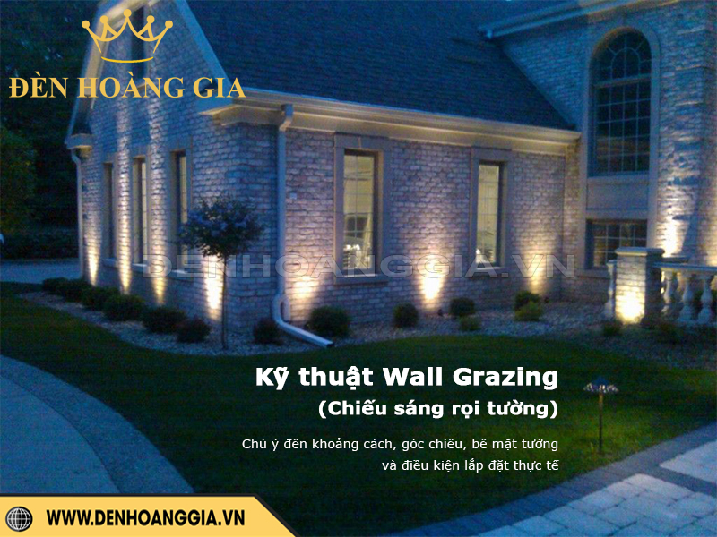 Những điều cần lưu ý khi sử dụng kỹ thuật chiếu sáng Wall Grazing