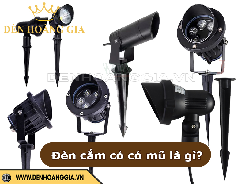 Đèn led cắm cỏ có mũ là gì?
