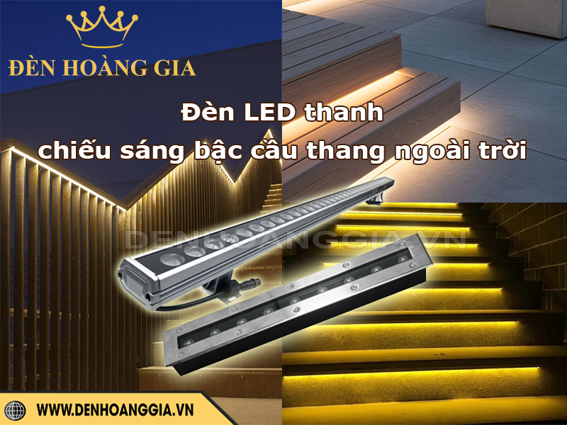 Chiếu sáng bậc cầu thang ngoài trời