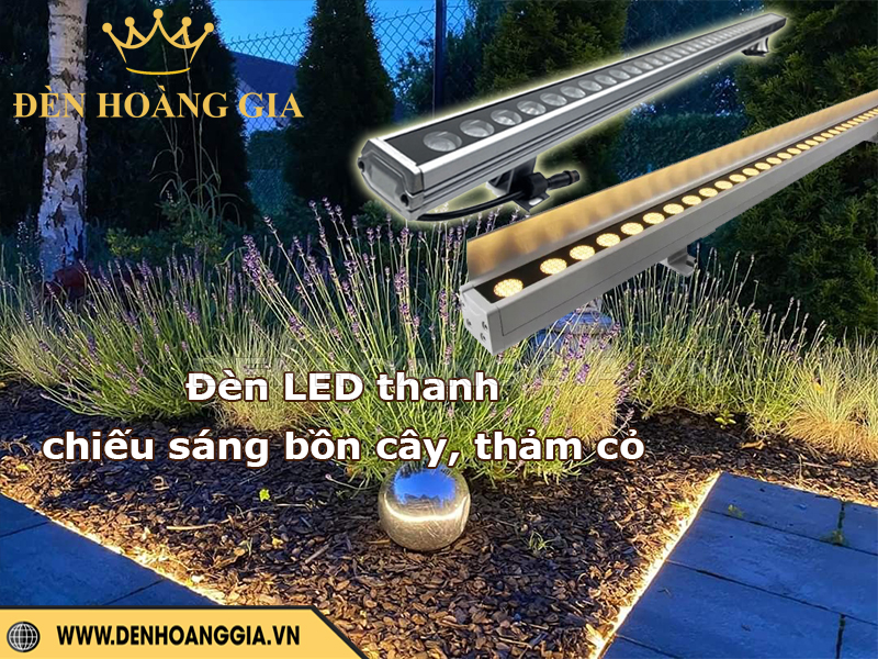 Đèn led thanh chiếu sáng bồn cây, thảm cỏ