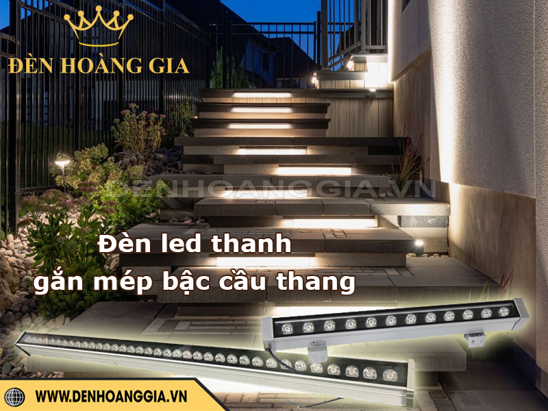 Đèn led thanh gắn mép bậc cầu thang