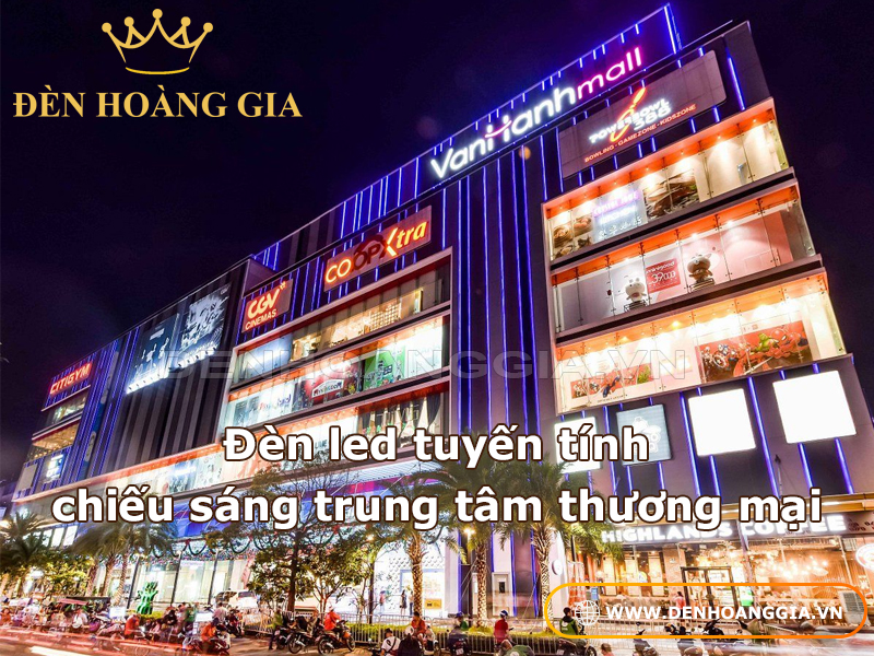 Đèn led thanh tuyến tính chiếu sáng trung tâm thương mại, showroom