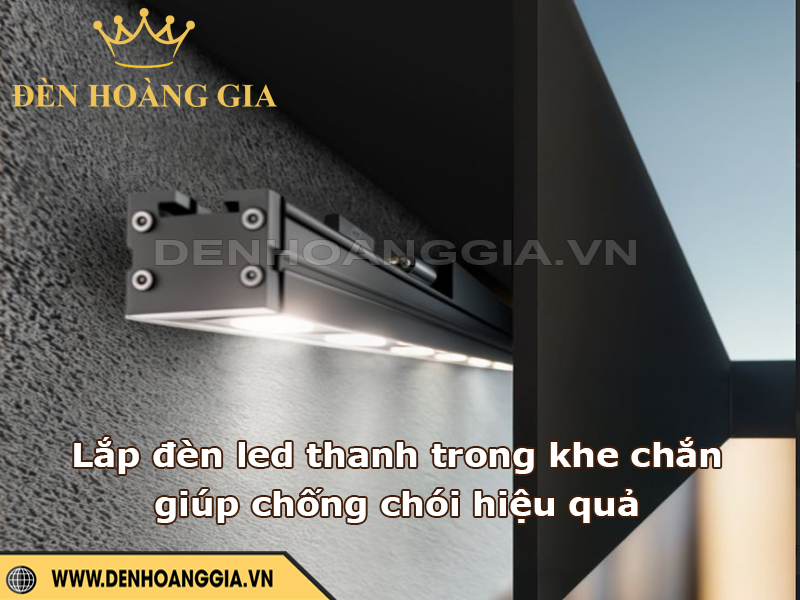 Lắp đèn led thanh khong khe tạo ánh sáng gián tiếp để chống chói lóa hiệu quả