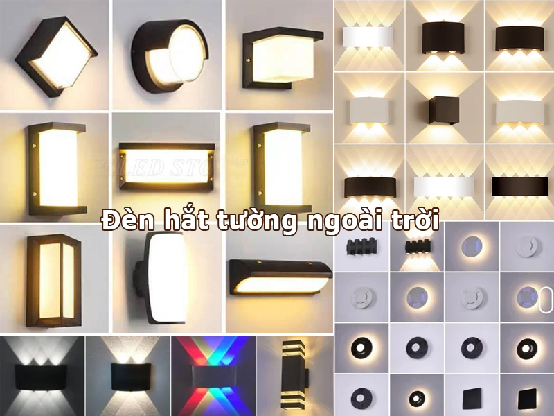 Các mẫu đèn led hắt tường ngoài trời