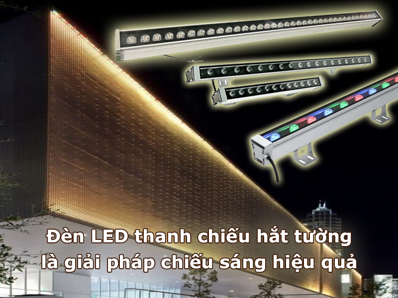 Đèn led thanh chiếu hắt tường là giải pháp chiếu sáng hiệu quả