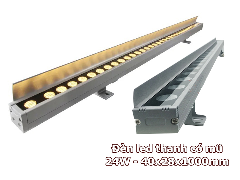 Đèn led thanh có mũ chiếu hắt tường hiệu quả