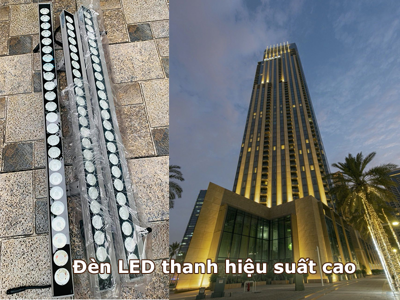Đèn led thanh hiệu suất cao chiếu hắt tường
