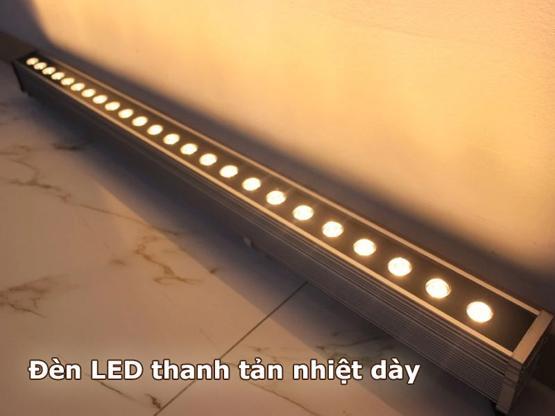 Đèn led thanh nhôm tản nhiêt dày