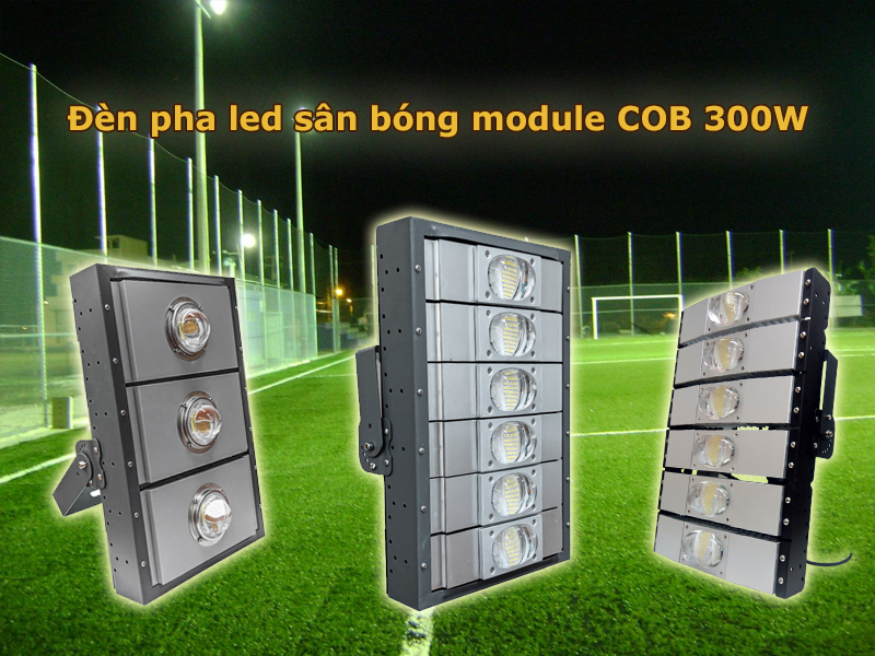 Đèn pha led sân bóng module COB 300W