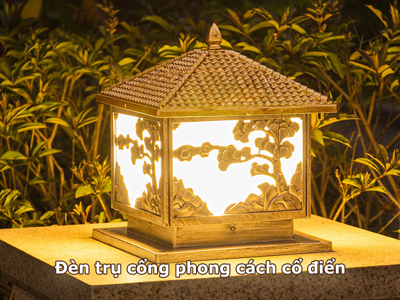 Đèn trụ cổng cổ điển