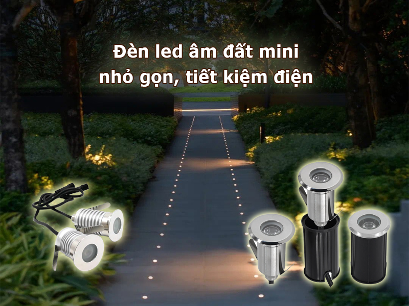Đèn led âm đất mini nhỏ gọn tiết kiệm điện