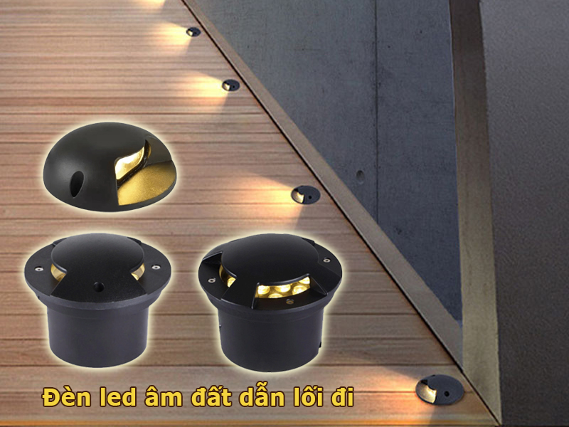 Rất nhiều công trình chọn lắp đèn led âm đất dẫn lối