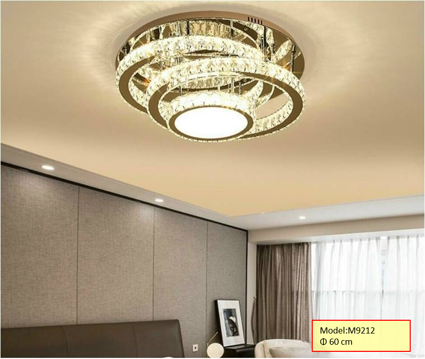 Đèn mâm mica pha lê M9212