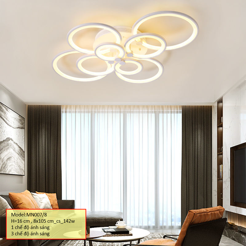 Đèn mâm kica ốp trần MN007_8